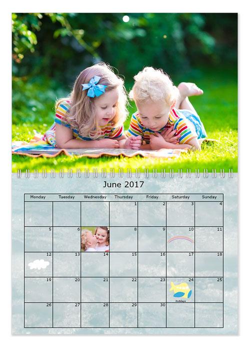 A4 Calendar 12 Months